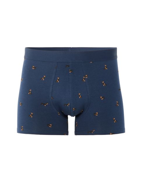 Boxer à motifs teckels - bleu