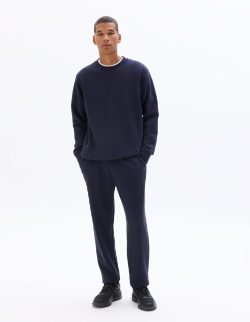 SW.04 Pantalon de jogging regular en french terry - marine