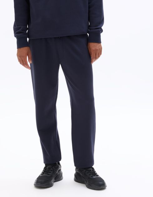 SW.04 Pantalon de jogging regular en french terry - marine