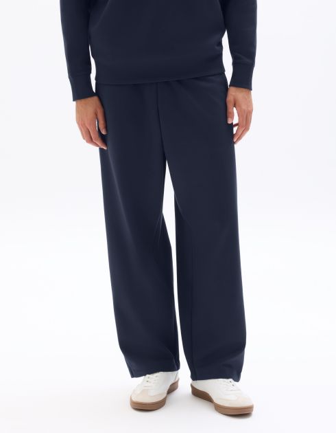 Jogging loose en maille interlock - marine