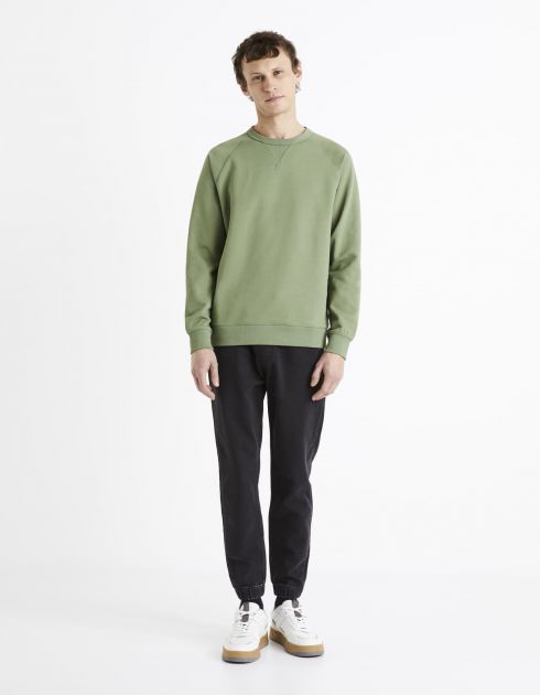 Sweat col rond - olive