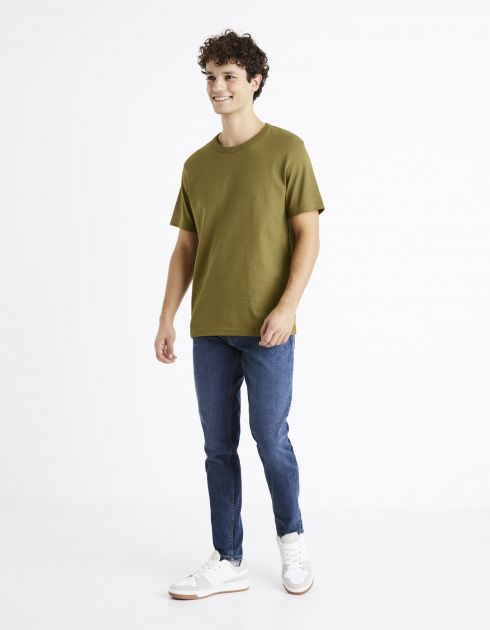 Essentiel - Le T-shirt boxy 100% coton - vert