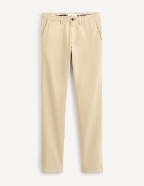 Chino straight coton stretch