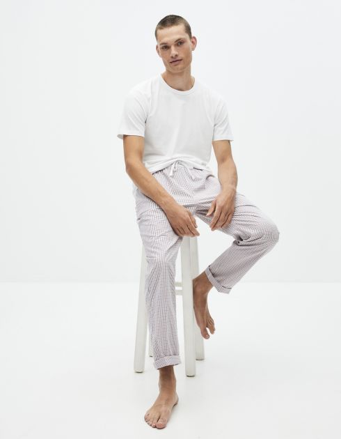 Pyjama manches courtes et pantalon coton