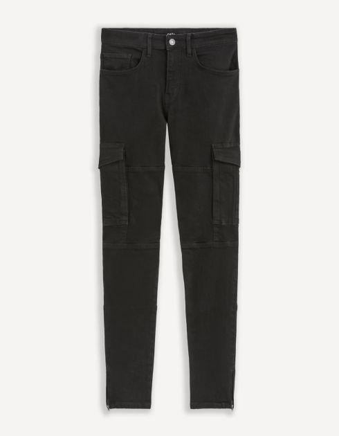 Pantalon cargo slinny - noir
