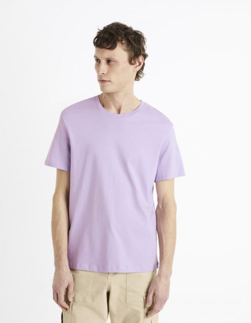 Essentiel - le T-shirt regular 100% coton - violet
