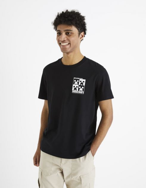 Minecraft - T-shirt noir