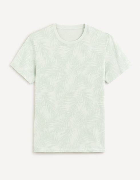 T-shirt col rond 100% coton - terracotta