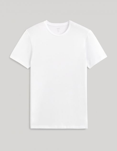 T-shirt col rond coton stretch