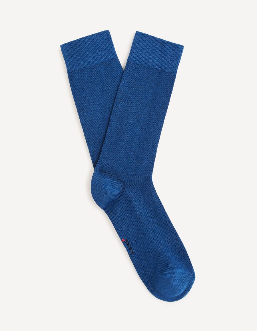 Chaussettes hautes coton bleu Celio Tunisie