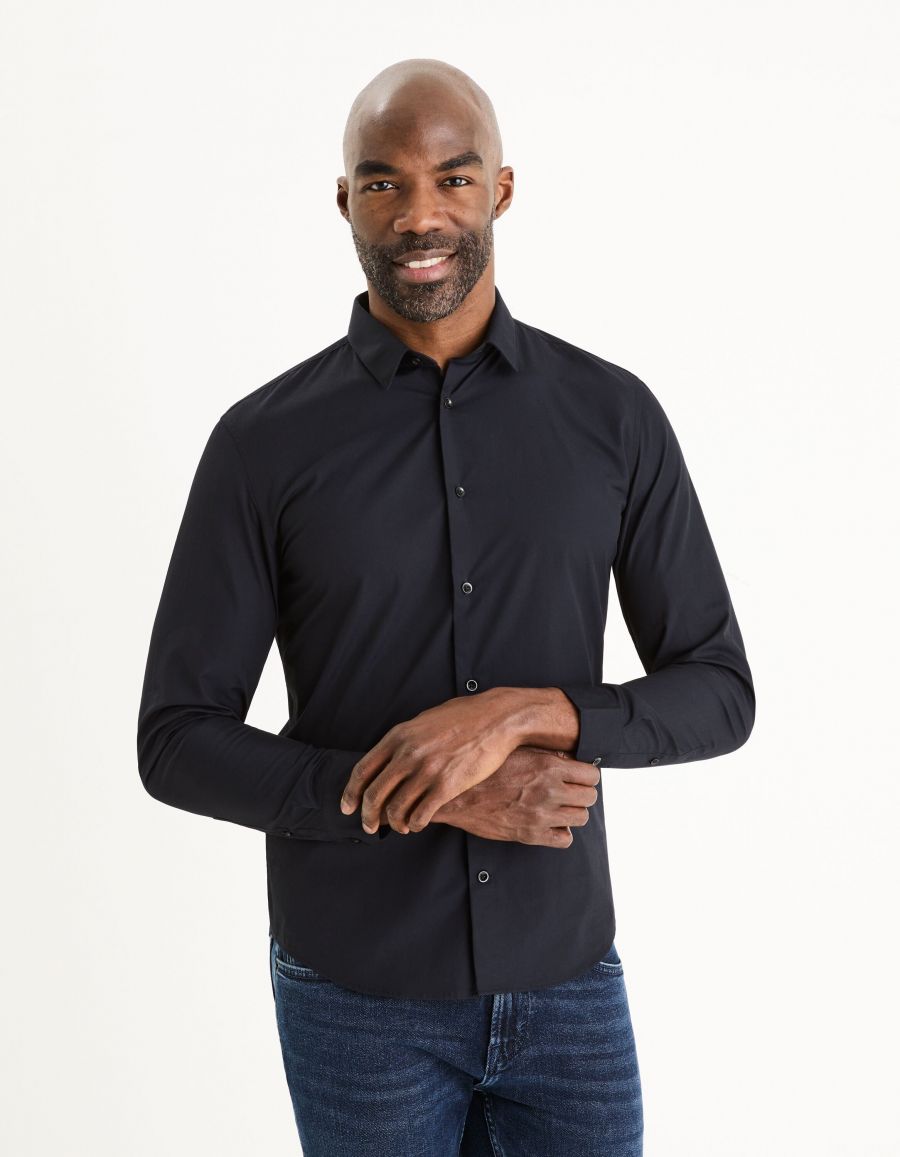 Celio chemise noire hot sale
