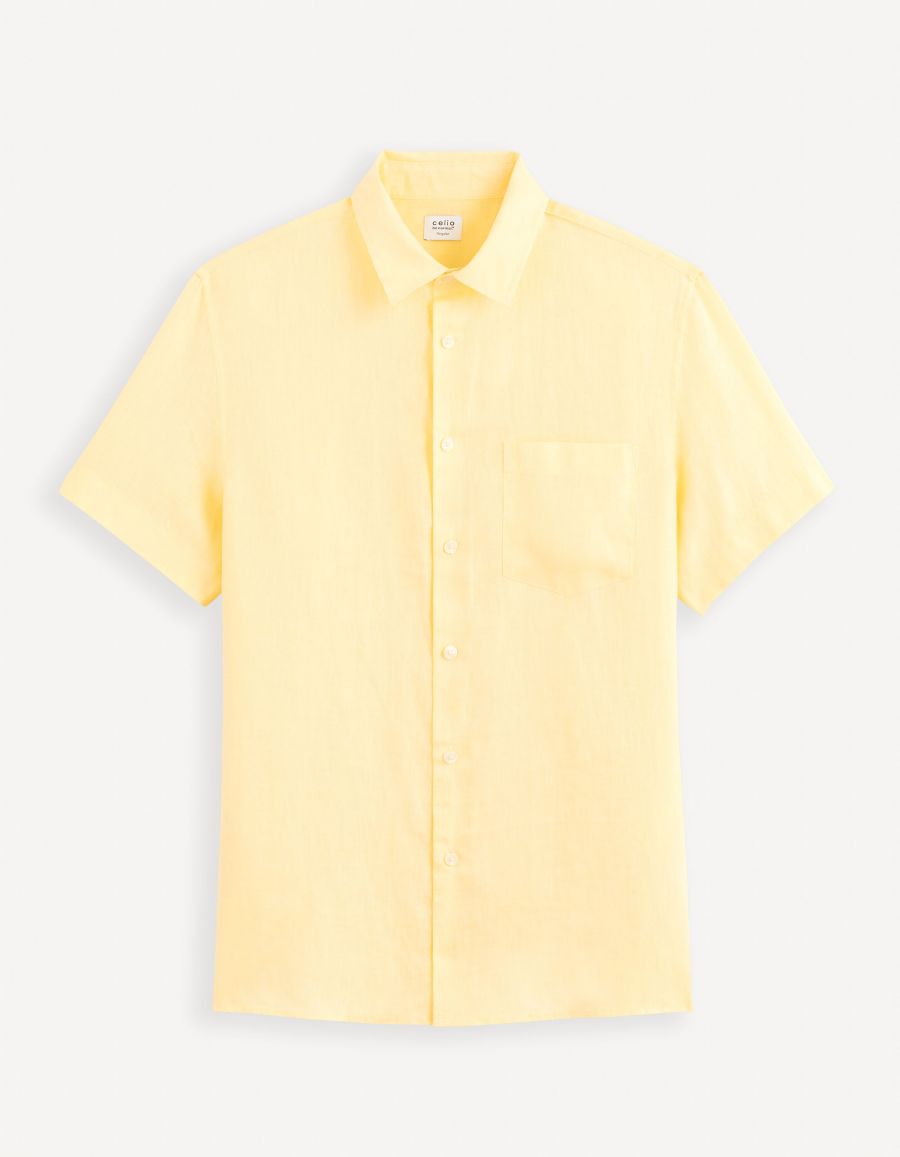 Chemise jaune homme celio on sale