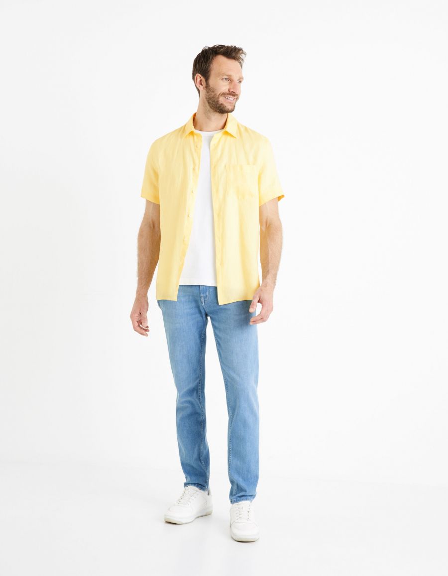 Chemise jaune homme celio cheap