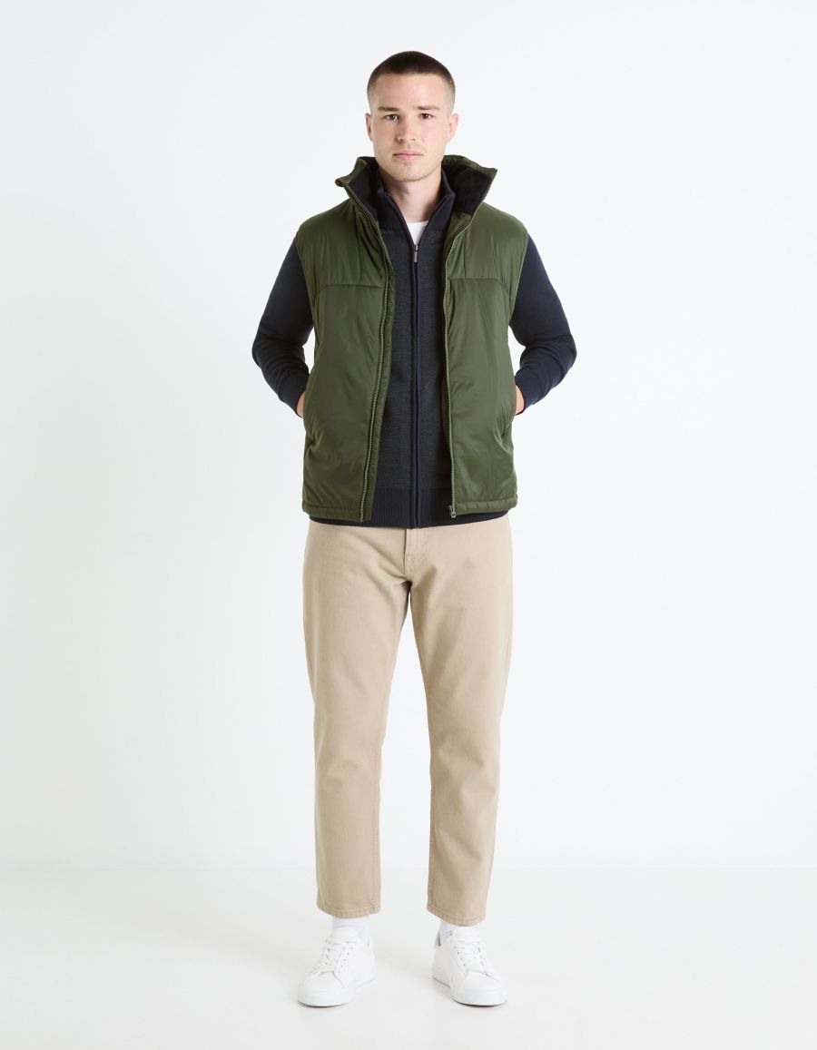 joli gilet zippé coton gris homme TIMBERLAND taille S/P COMME NEUF