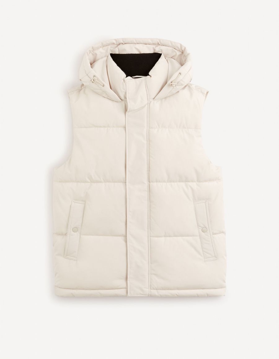 Doudoune homme deals blanche sans manche