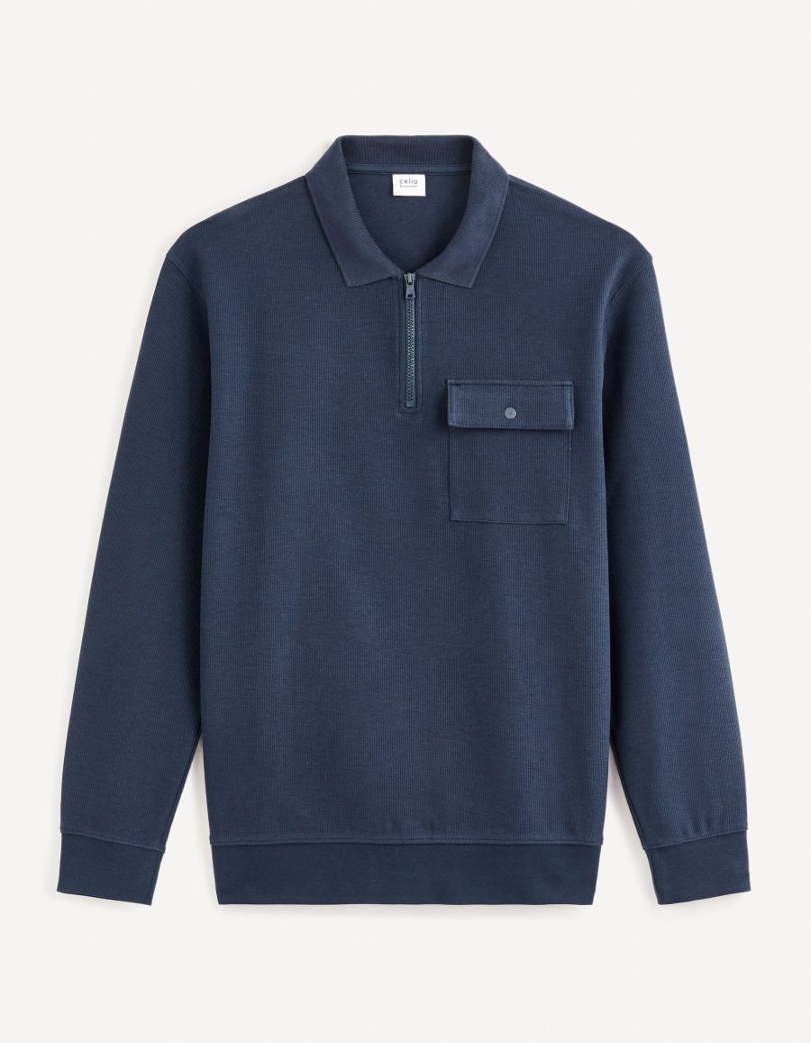 Ensemble Chemise + Coussin Western Pour Enfant (4/5T) - Bleu Marine, Fermeture Zippée Cachée