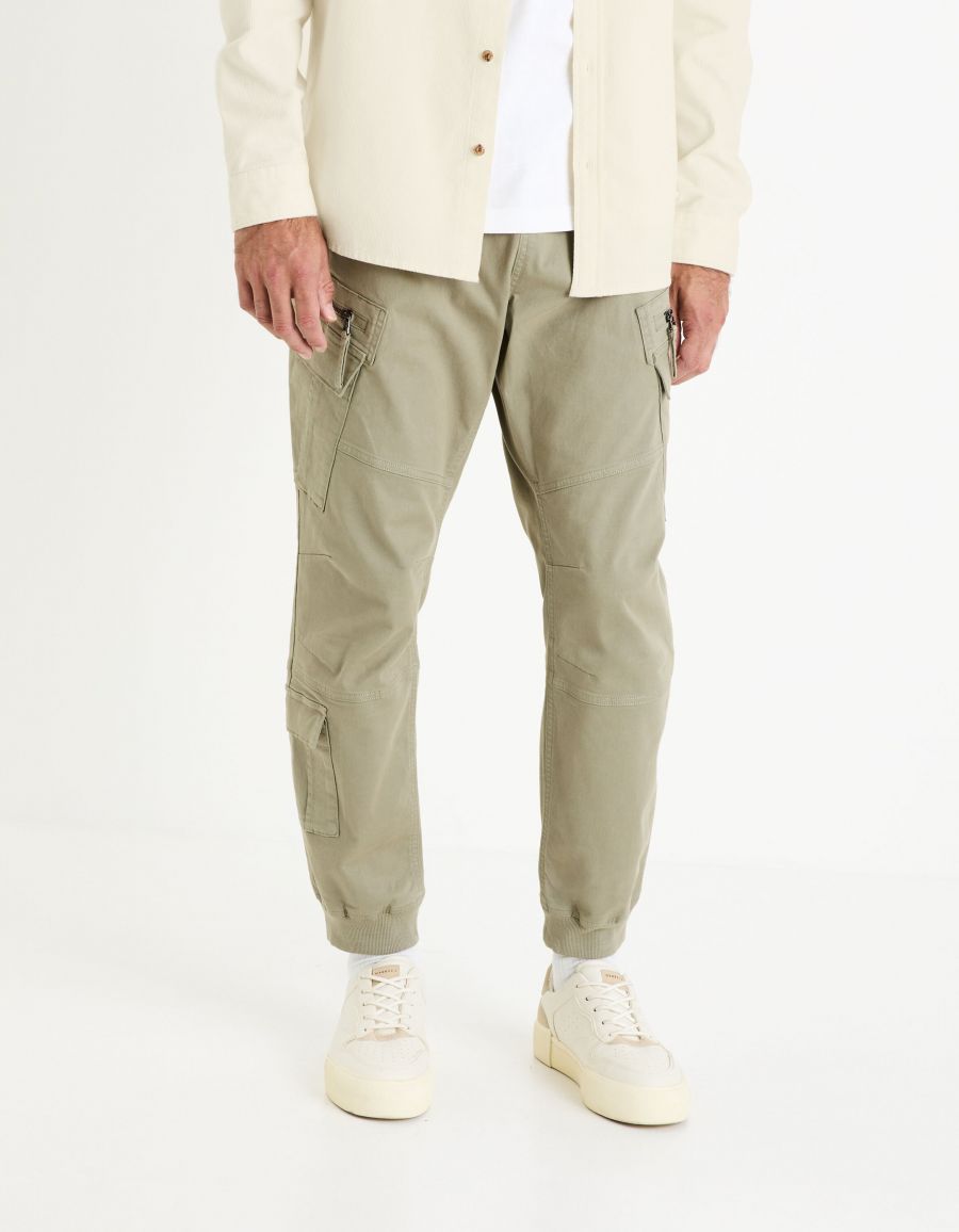 Pantalon cargo straight kaki Celio Tunisie