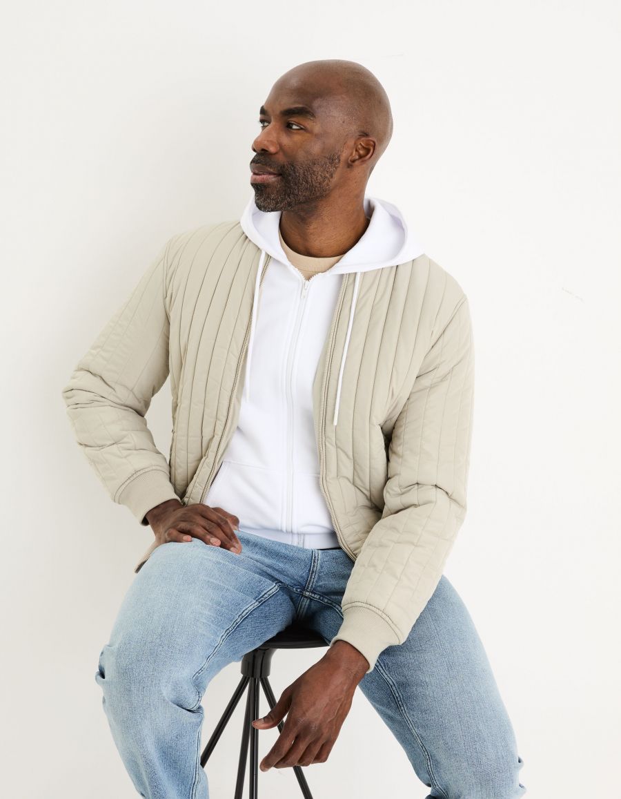 Bomber doudoune beige Celio Tunisie