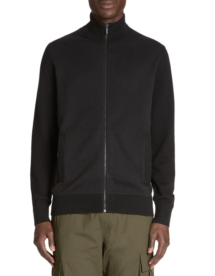 Gilet Zippé Homme CLVII En Coton Taille XL Noir - Sweat à Fermeture éclair, Neuf Avec étiquettes, Coupe Regular