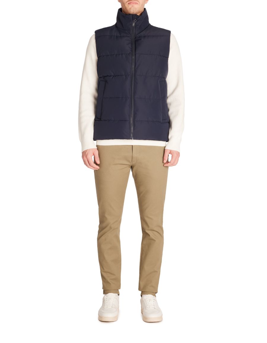 Doudoune sans manches col montant - marine | Celio Tunisie