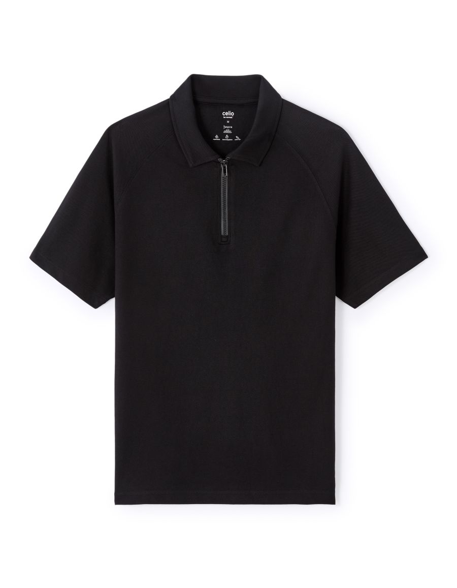 Polo regular Coolmax - noir | Celio Tunisie