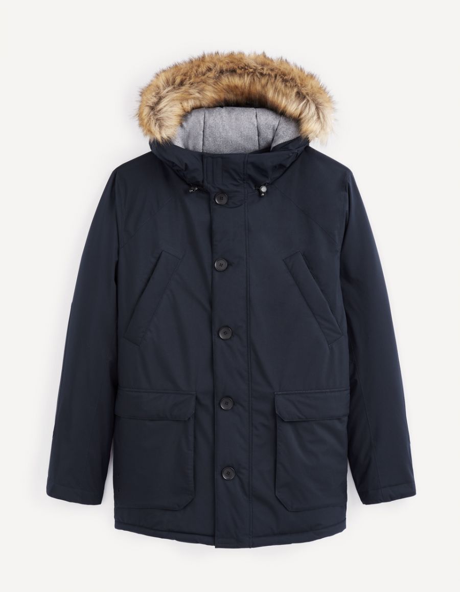 Parka a capuche fourrure synthetique Celio Tunisie