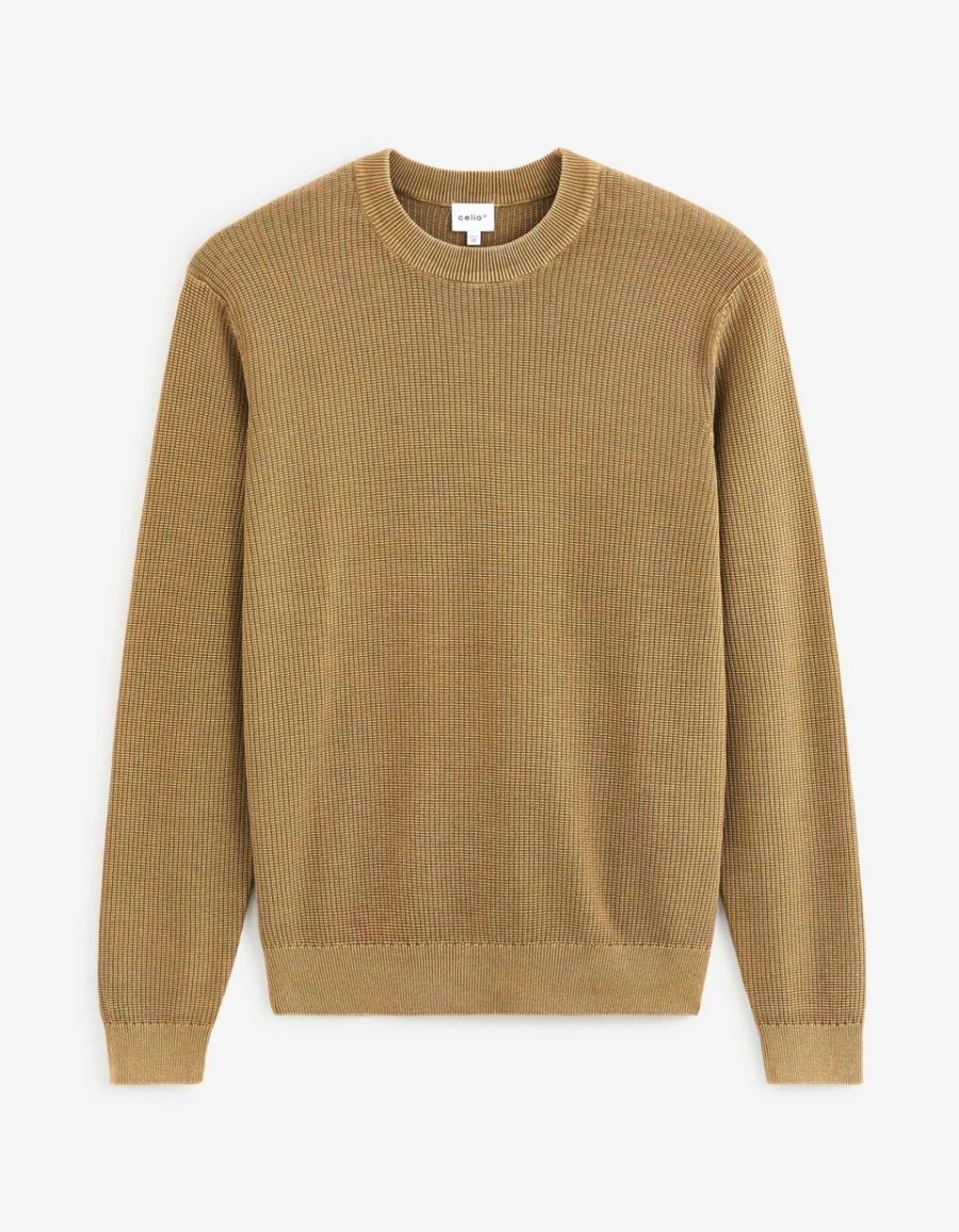 Pull Col Rond Pull col rond 100% coton | Celio Tunisie