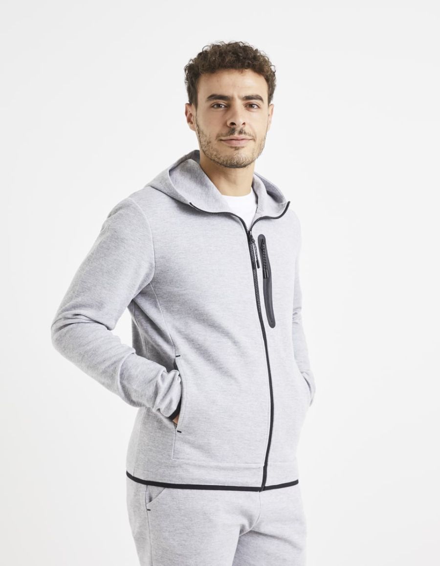 Veste zipp?�e ?� capuche | Celio Tunisie