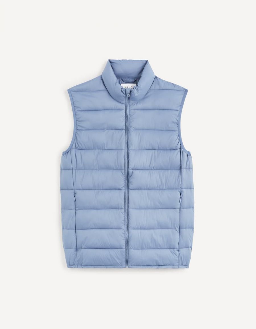 Doudoune light sans manches deperlante bleu Celio Tunisie