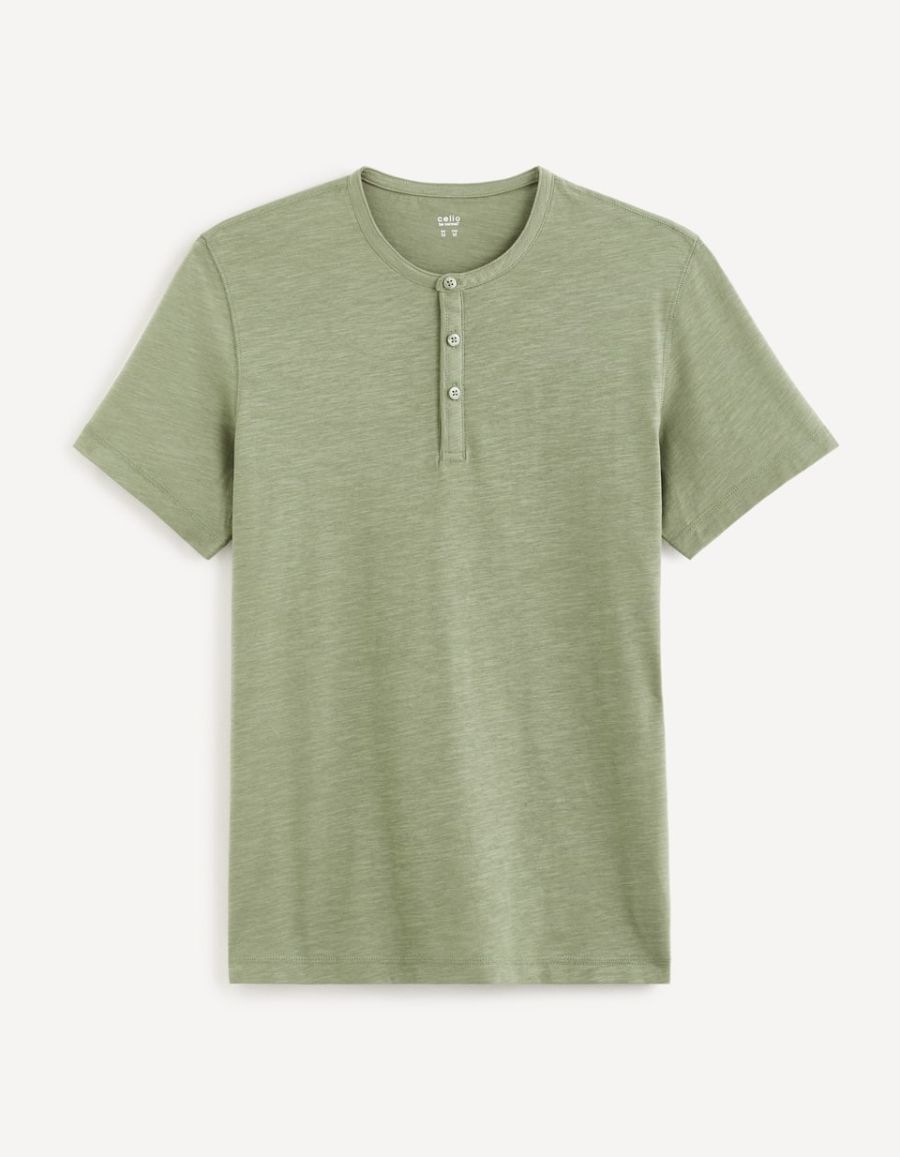 T-shirt henley ajusté Couleur Blanc - RESERVED - 591BM-00X