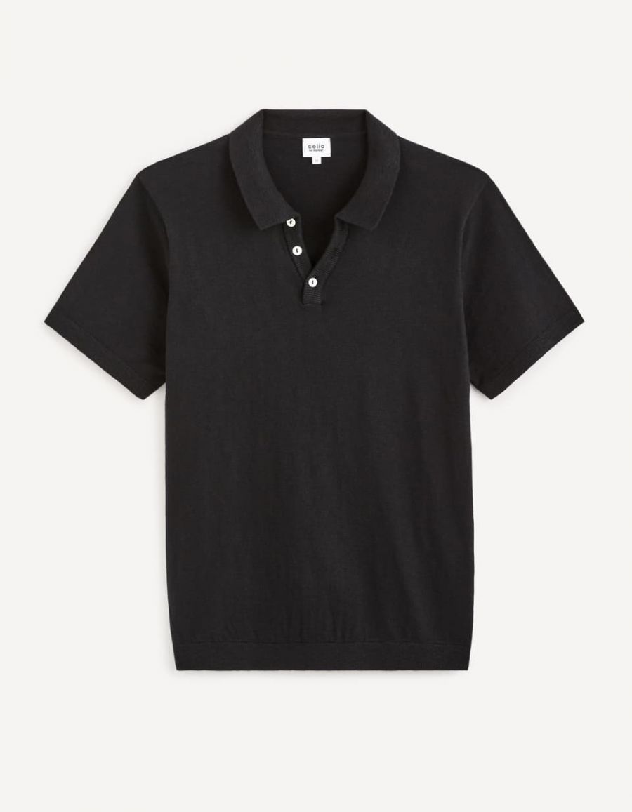 Polo noir hot sale