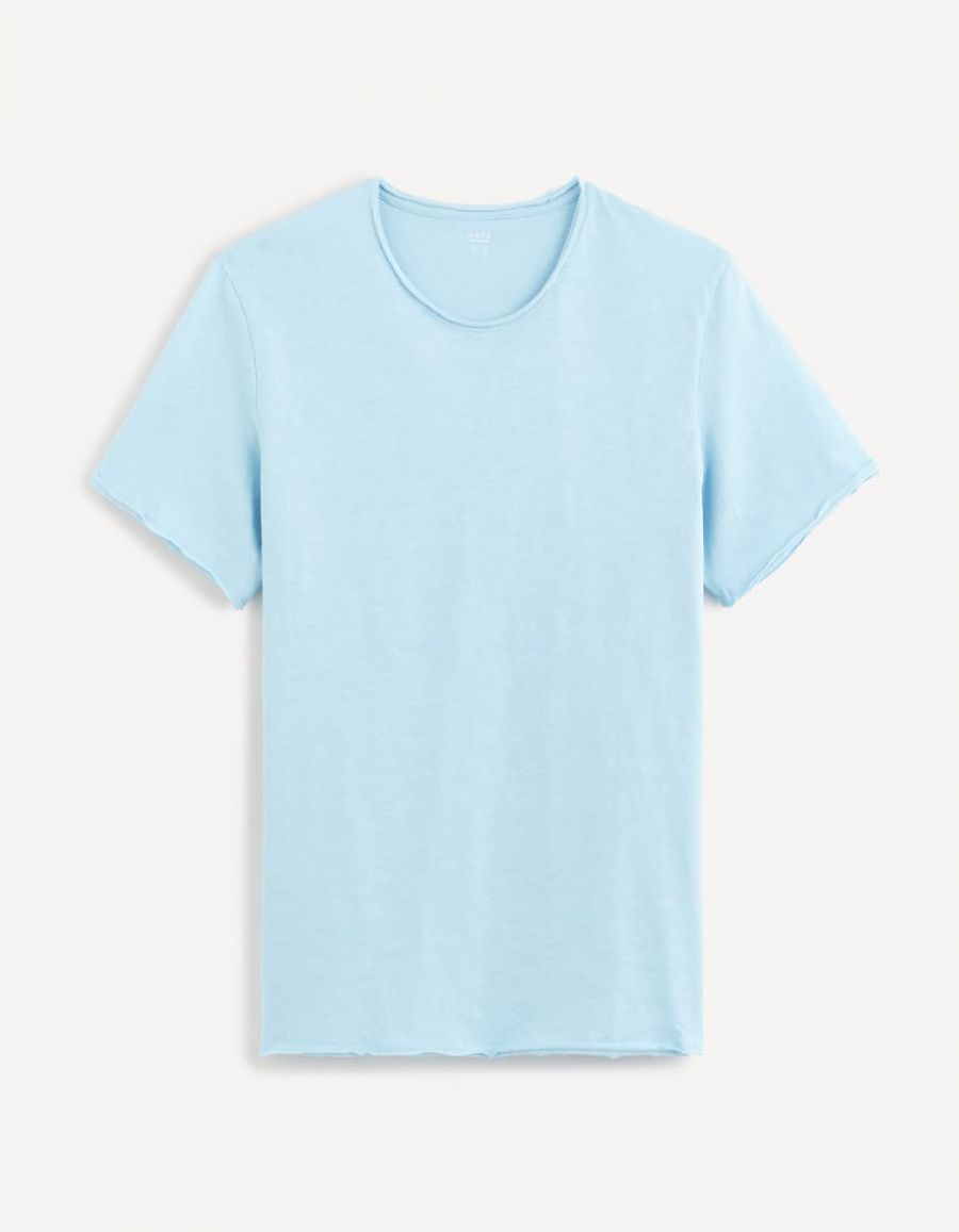 T shirt homme bleu ciel clearance