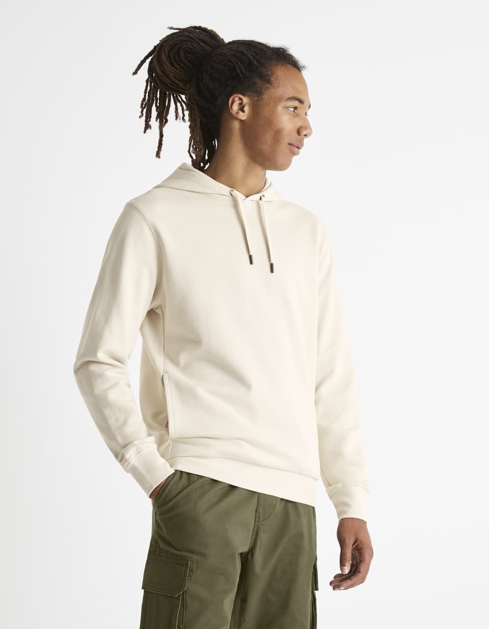 Sweat à capuche bébé garçon - LuluCastagnette vert