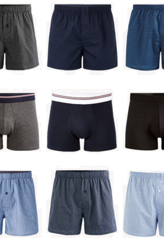  Lot de 3 caleçons et/ou boxers pour 99,900 dt